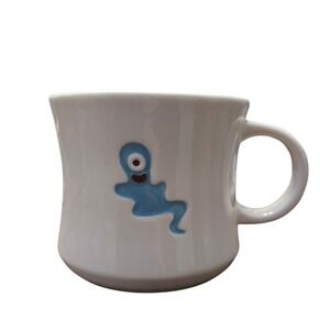 Starbucks 2006 Halloween Pals Blue One Eyed Ghost Monster Whimsical Mug Cup